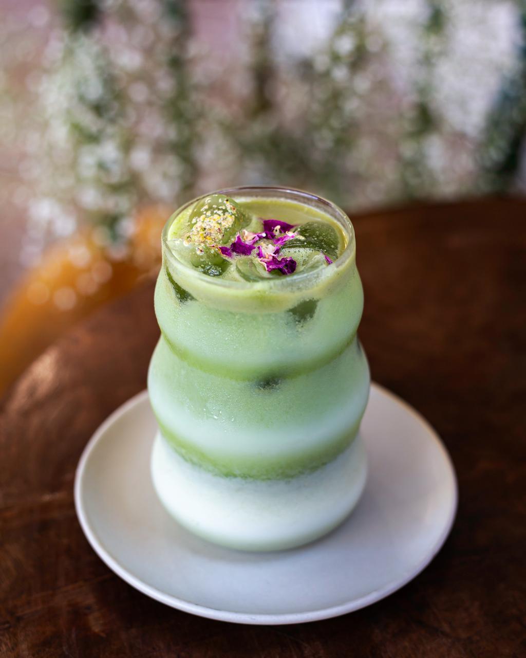 Latte au matcha
