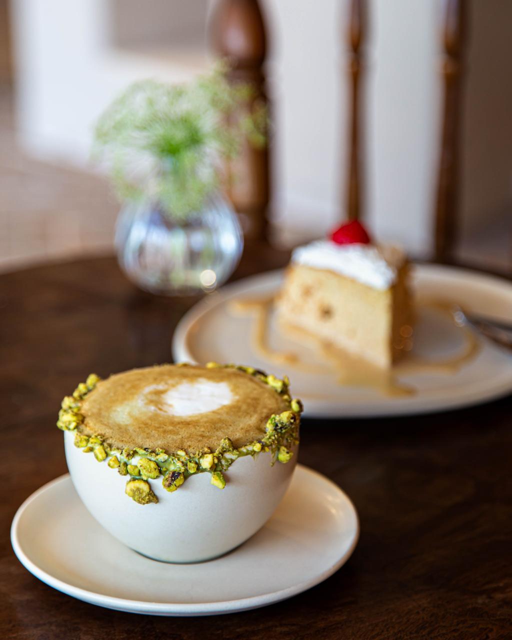 Latte à la pistache